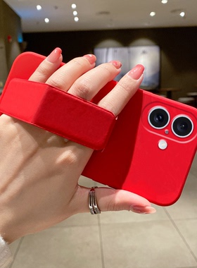 简约高级感适用于iPhone17手机壳纯色苹果16ProMax磁吸折叠支架15Plus创意14Pro/13/12/11/X/XSMax/XR/8便携