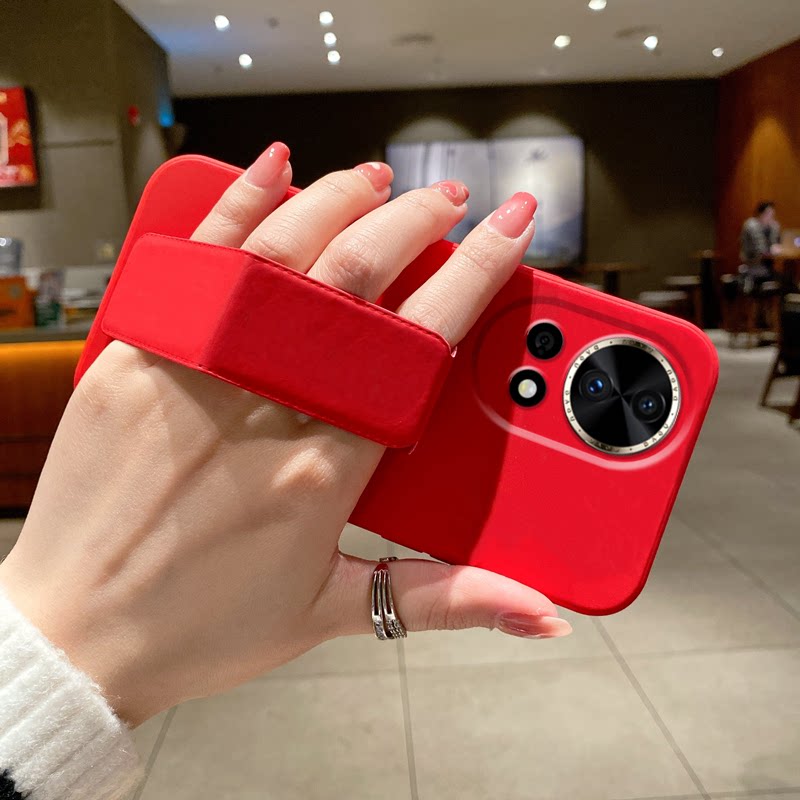 适用于华为Nova15Ultra手机壳14防摔13/12Pro简约大气纯色11Ultra磁吸支架10/9/8/7折叠腕带横竖屏放硅胶软壳