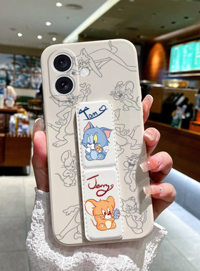 卡通可爱适用于iPhone17手机壳新款苹果16ProMax/15Plus时尚14Pro防摔全包镜头13/12/11/XS/XR/8背贴支架硅胶