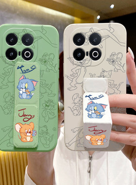 vivoiQOO13手机壳iQOO12Pro猫和老鼠iQOO11S/9/8/7背贴一体支架Neo10/9/8/7/6任意机型iQOOZ9全包边Z8/Z7防摔