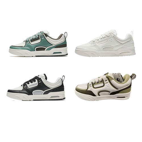 安踏 ANTA 骜杰 潮流百搭减震防滑耐磨 休闲运动板鞋112518040