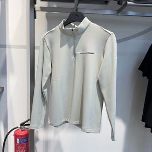 152547401N T恤卫衣针织衫 男2025冬季 薄绒潮流半拉链立领长袖