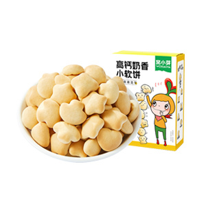 窝小芽高钙奶香小软饼儿童磨牙饼干酥脆辅休闲食无添加防腐剂零食