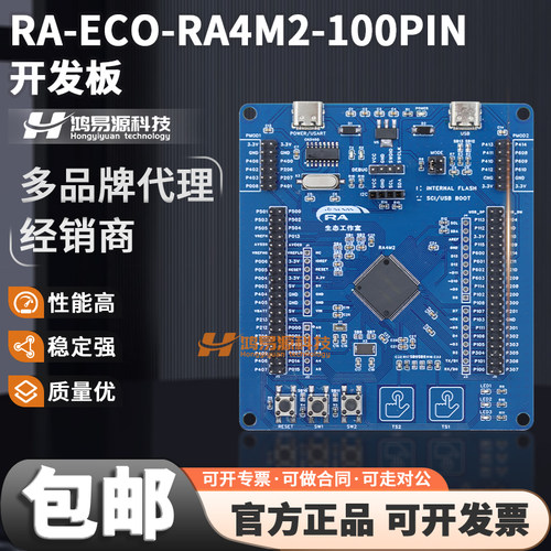 瑞萨RA-ECO-RA4M2-100PIN开发板