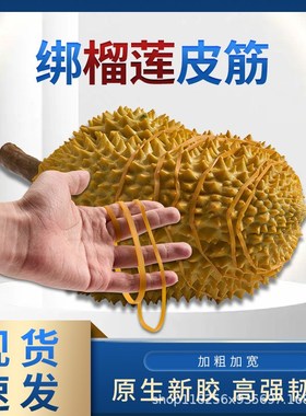 榴莲皮筋捆榴莲扎大号水果胶圈橡皮筋加长加粗加宽黄色乳胶高弹力