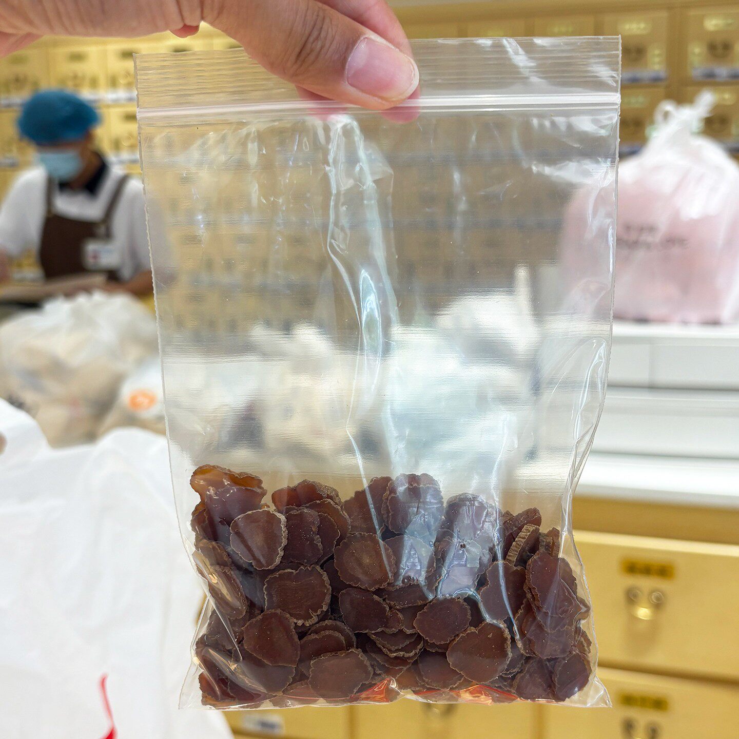 胖东来代购 散装红参片80g袋装人参切片泡水泡酒喝无硫药房正品购