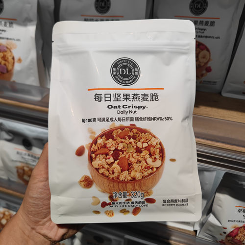 胖东来代购自营水果燕麦脆 每日坚果燕麦脆DL酸奶草莓即食燕麦脆