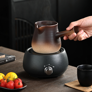 围炉煮茶 陶瓷罐罐茶陶泥茶壶专用烤奶罐迷你小型电陶炉煮茶器套装
