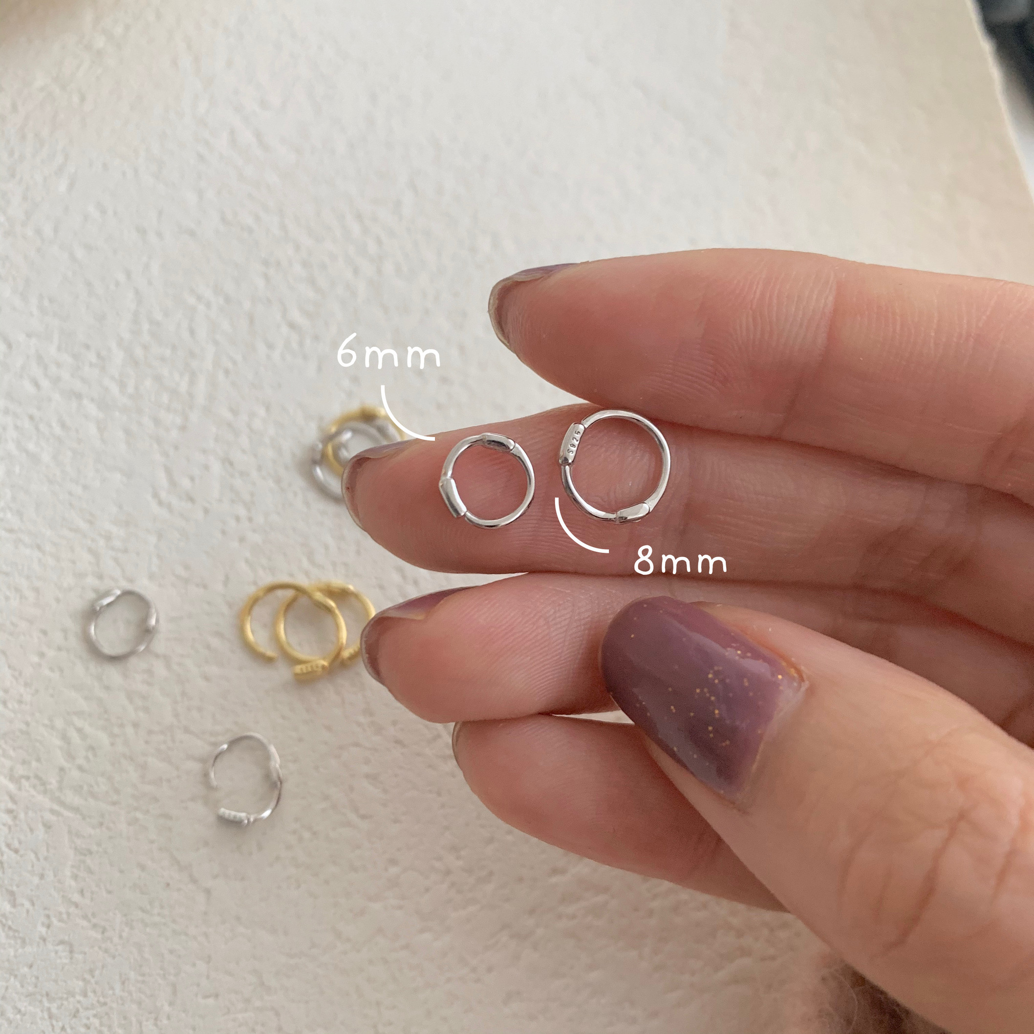 性价比睡觉不用摘养耳洞耳环超小mini的简约精致小巧925纯银耳圈