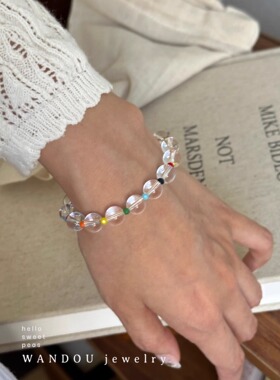 手链天然豌豆饰物彩色