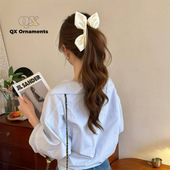 韩系甜美高马尾神器可爱蝴蝶结发饰2025新款 发夹后脑勺高端香蕉夹