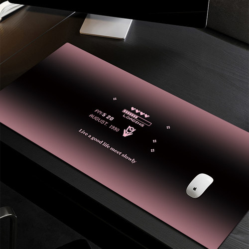 天然橡胶加厚防滑锁边超大鼠标垫