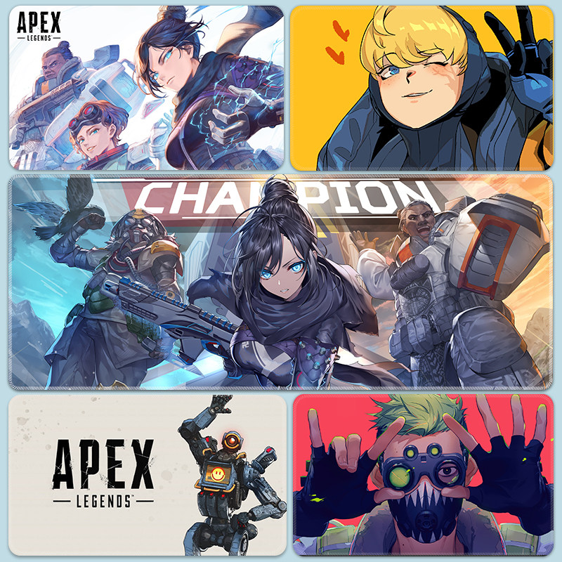 apex英雄鼠标垫超大号电竞游戏滑鼠垫动漫二次元电脑键盘书桌垫男