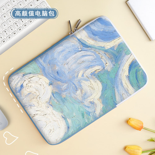 简约水彩电脑内胆包ipad收纳包