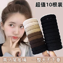 皮筋女扎头发高弹力耐用无接缝头绳简约扎马尾发绳粗发圈发饰 盒装