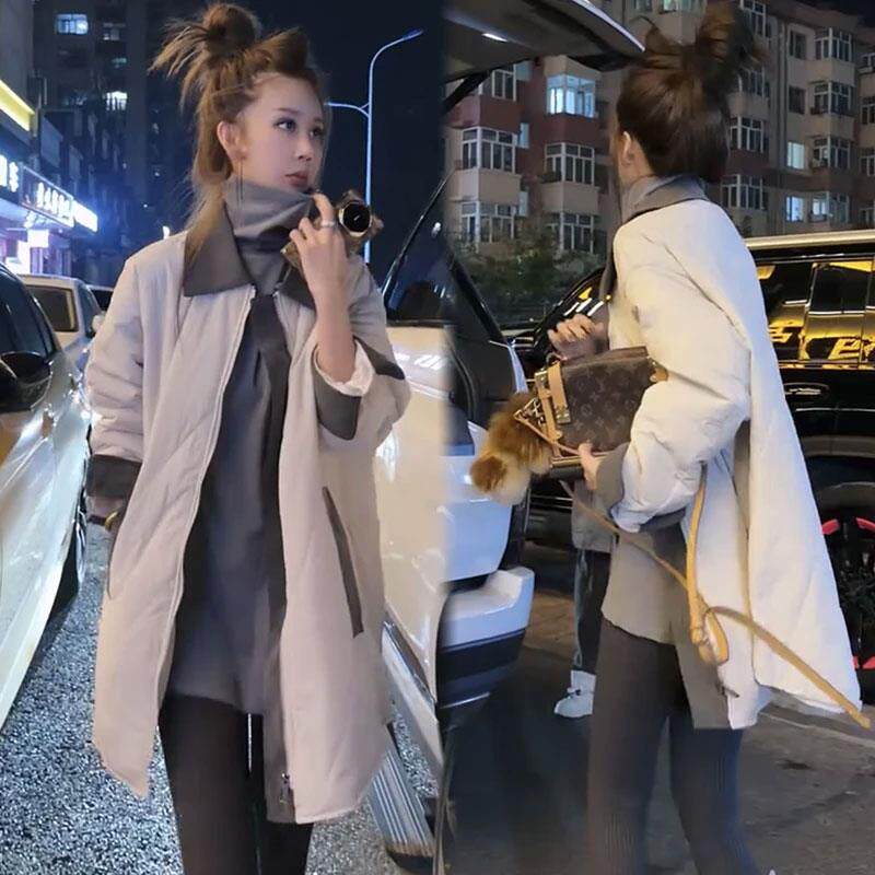 JOYIASS通勤风韩版宽松穿搭服外套女2025秋冬新款设计感小众拼色