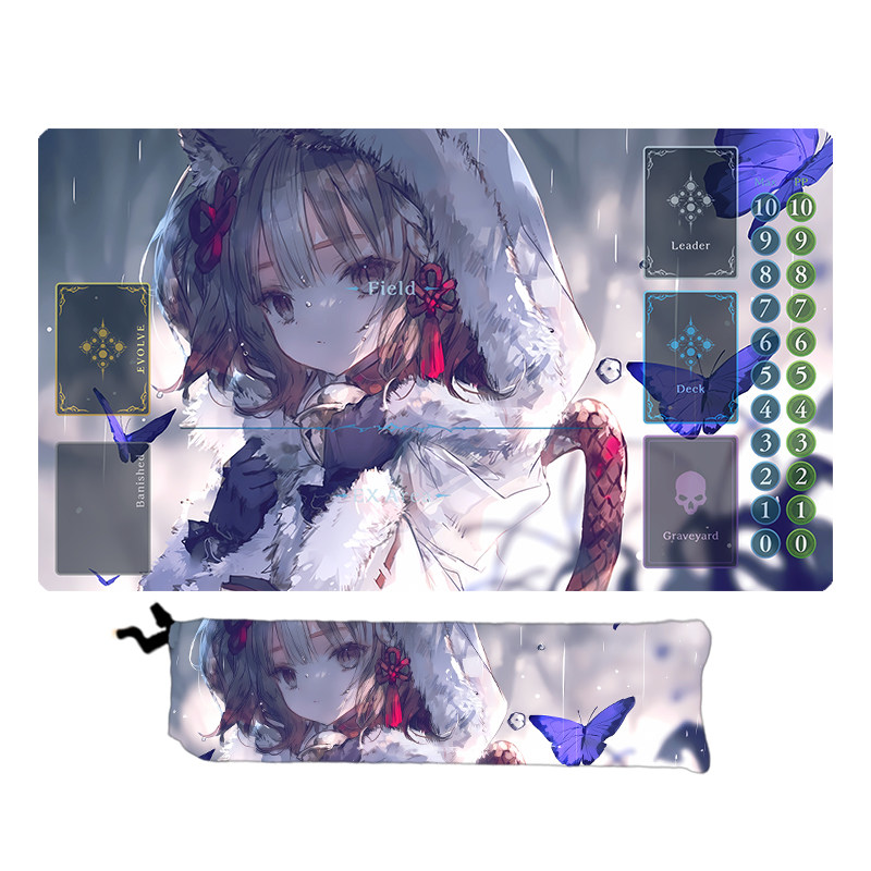 影之诗卡垫DIYSVE雪华桌垫单人橡胶桌游游戏卡牌垫playmat定制