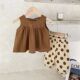 时髦防蚊裤 吊带背心 女童洋气两套装 女宝宝件套可爱夏亲子家新款
