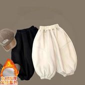 灯笼裤 宝宝复古韩系加绒通用束脚哈伦卫裤 保暖冬款 男女童百搭韩版
