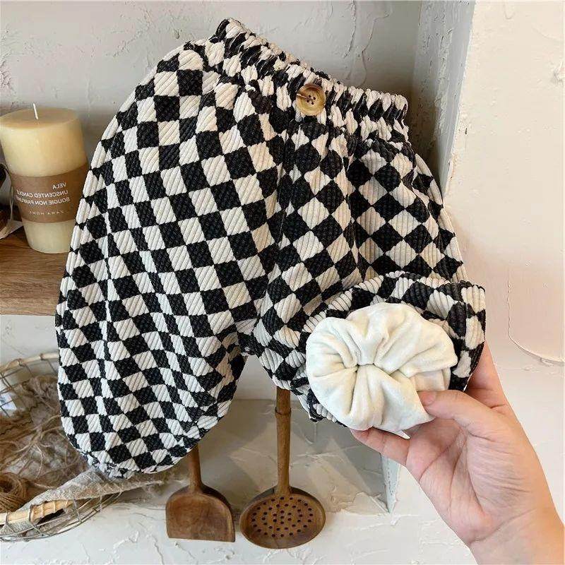 加绒男女孩裤子秋冬新款加厚简约格子灯芯绒洋气休闲韩亲子家庭装,运动/瑜伽/健身/球迷用品,亲子家庭装,淘宝优惠券,粉丝福利购,淘宝优惠卷