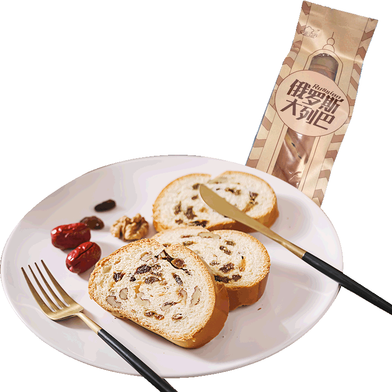 俄羅斯大列巴全麥核桃仁大面包新疆特產(chǎn)糕點(diǎn)非整箱早餐蛋糕食品