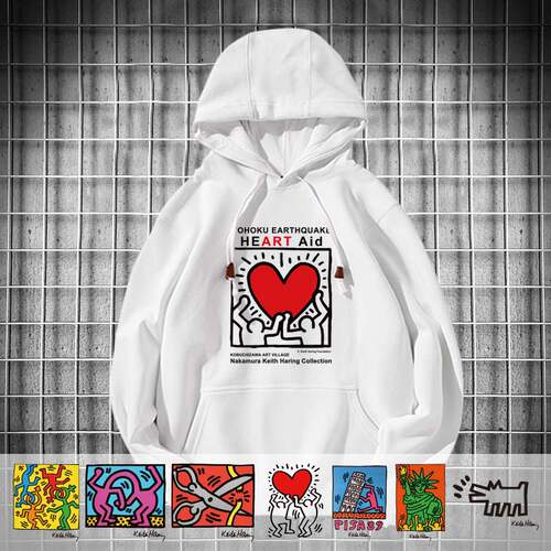 keithharing联名凯斯连帽卫衣