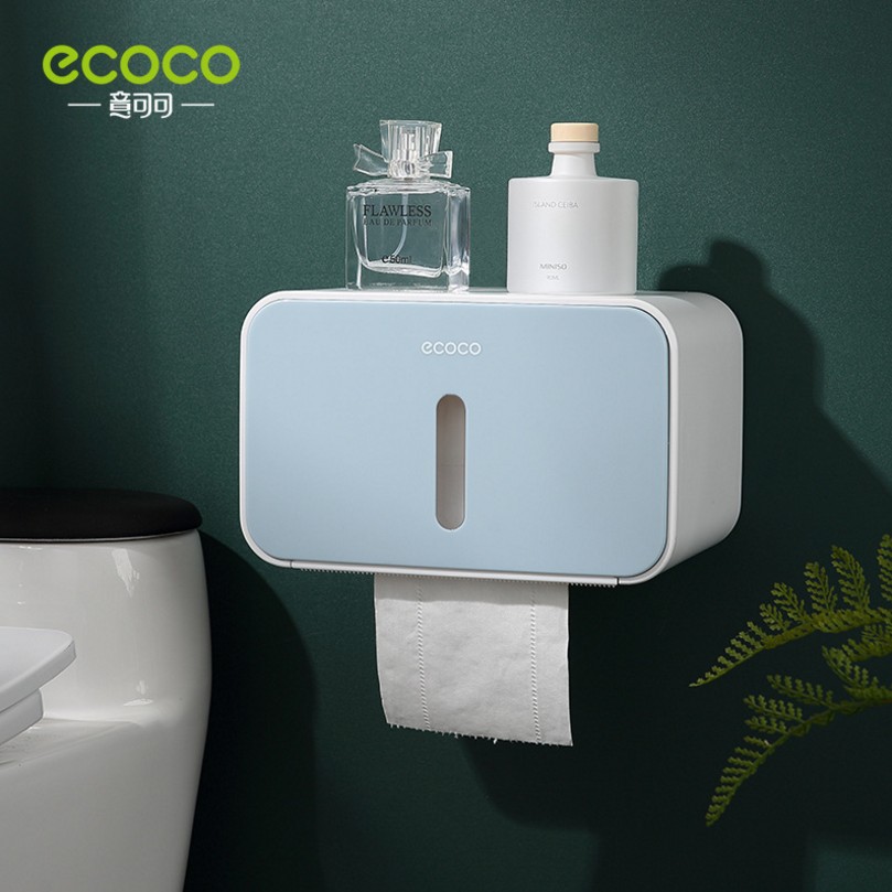 简约纸巾盒 免钉防水浴室卷纸盒厕纸盒 壁挂置物纸巾抽防水纸巾盒