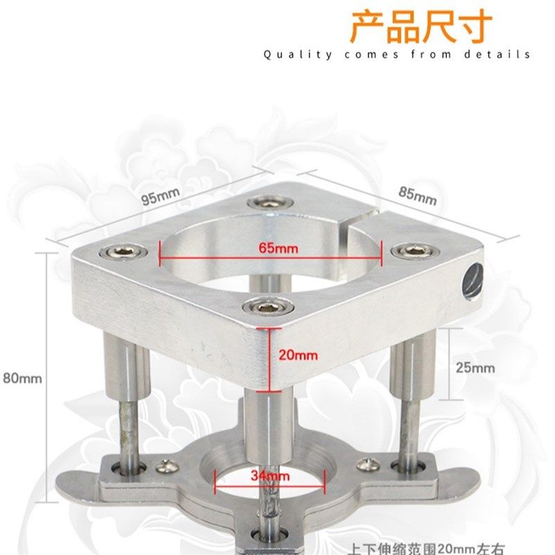 雕刻机主轴电机i固全自动压板皮革浮动式木工板压料CNC台面夹具