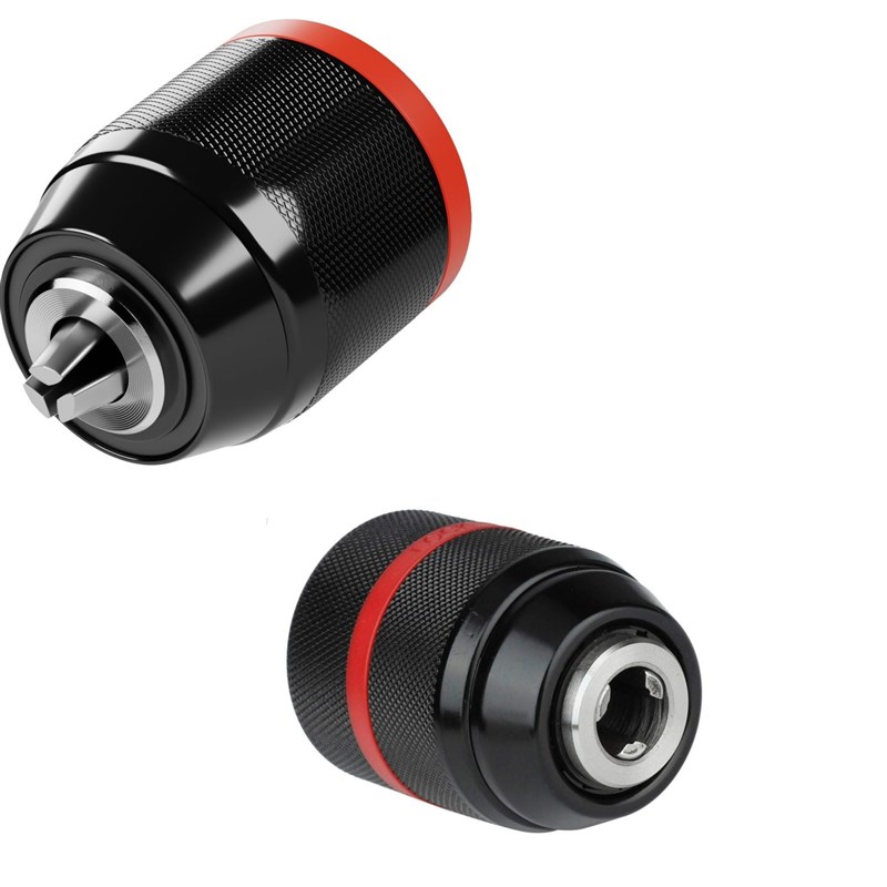 全金属款0.8-h10mm手紧自锁夹头手电钻螺纹夹头3/8-24UNF配件短套