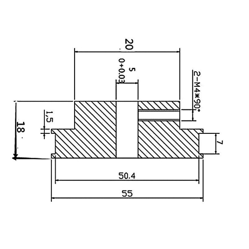 2.4GT2同步j轮80齿18mm厚内孔5纯铝减速轮3D打印机配件皮带轮,办公设备/耗材/相关服务,3D打印机配件,淘宝优惠券,粉丝福利购,淘宝优惠卷