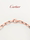 Флагманский магазин Cartier, серия Santo, Розовое золото, Браслет-цепочка из белого золота mini 2