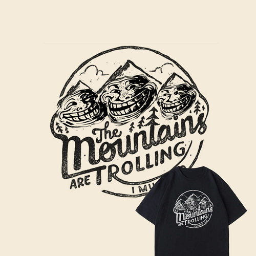 Trollface滑稽脸巨魔脸恶搞复古黑T短袖
