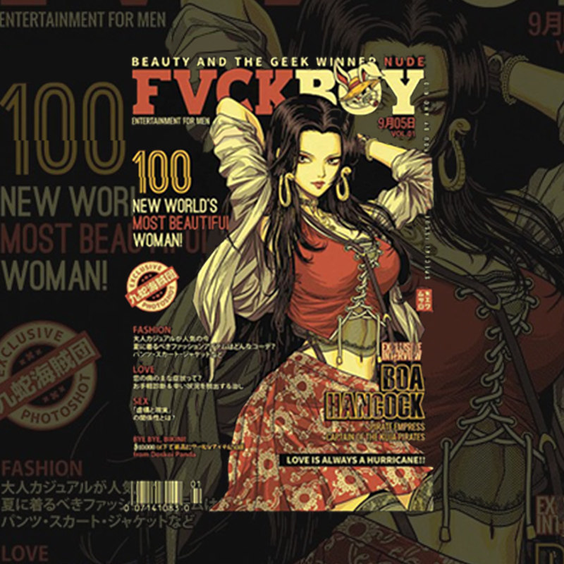 极誉波雅汉考克boa hancock snake princess empress短袖t恤宽松