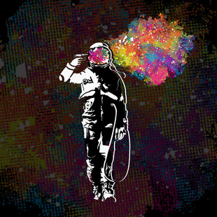 航天员短袖 Art T恤宽松衣服oversized 宇航员Astronaut 极誉新款