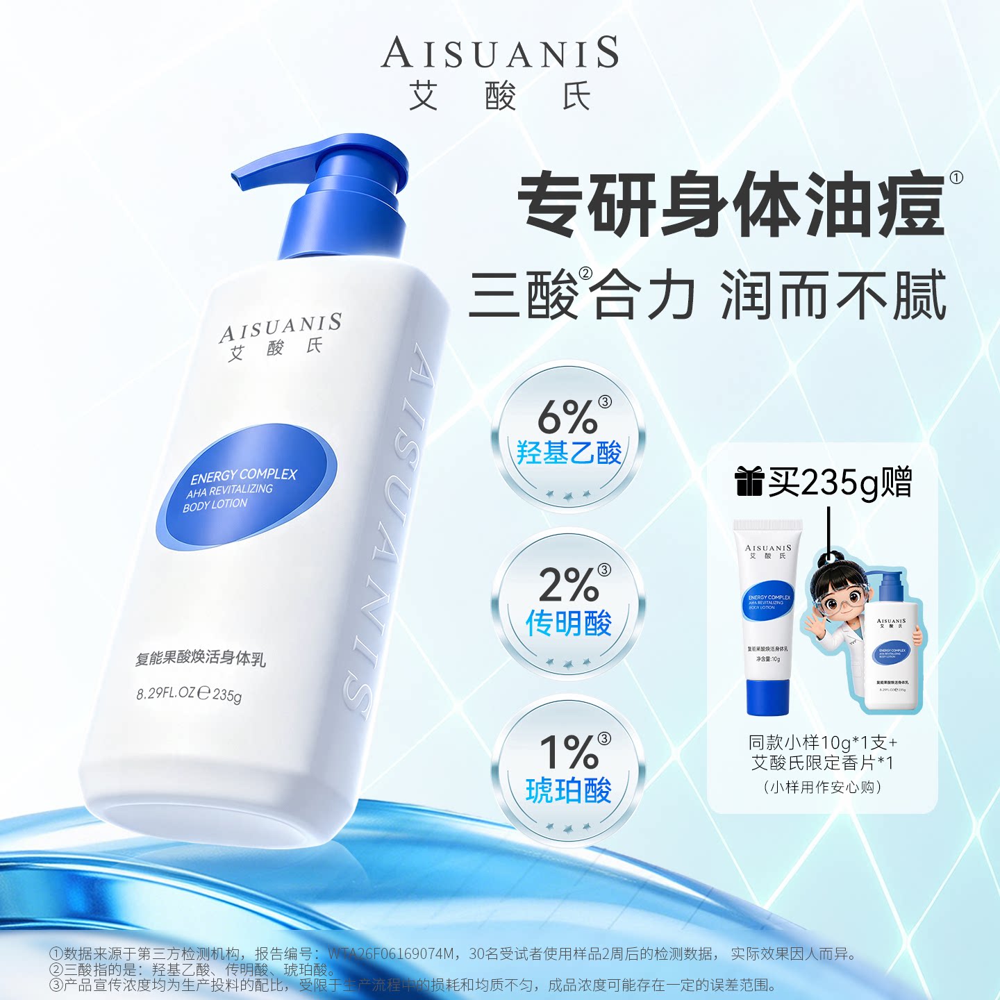 艾酸氏复能果酸焕活身体乳图片