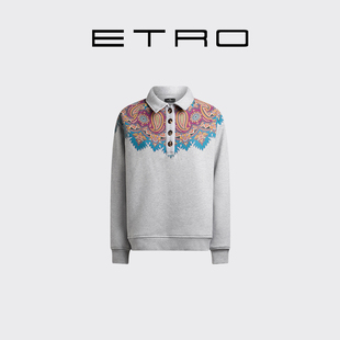 型佩斯里定位印花纽扣尖领卫衣 常规版 ETRO艾绰 25秋冬新款