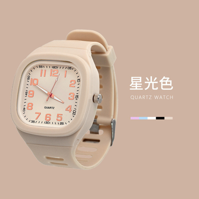 简约考试专用静音指针石英表