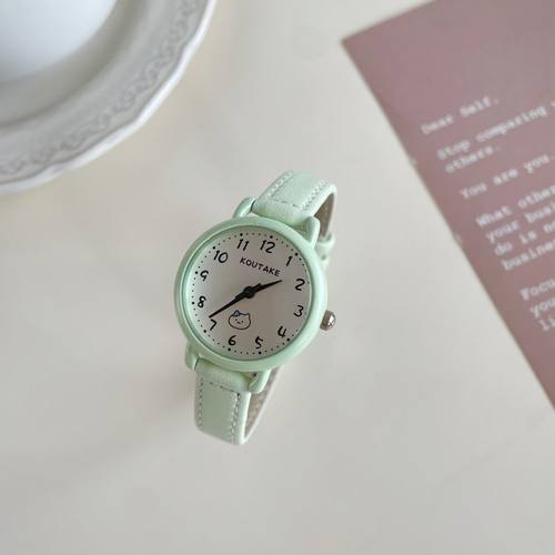 手表女款森系可爱小表盘只看时间