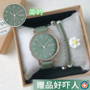 2025新款森系手表女款初中学生初高中高颜值考试专用静音机械石英