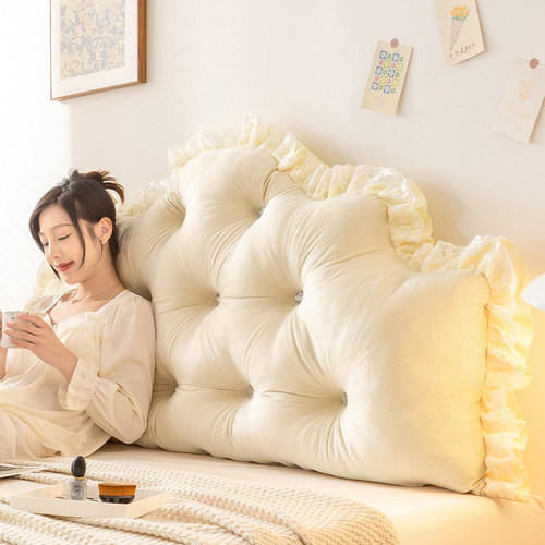 床头软包靠枕卧室床上靠垫