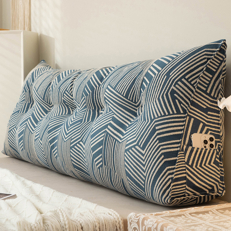 轻奢高级感床头靠背软包榻榻米防撞靠垫可拆洗护腰靠枕飘窗阳台