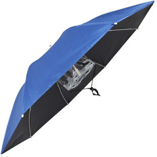 金钓勾2024年钓鱼伞帽头戴式防紫外线雨伞帽折叠头顶伞防晒遮阳伞