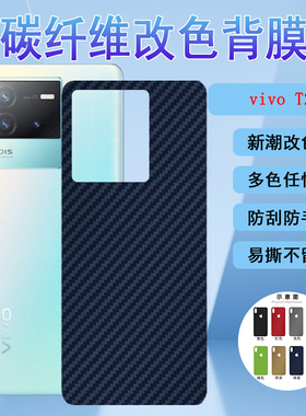 适用vivot2手机后膜VIVO T2X 5G改色背膜V2199GA磨砂抗指纹保护莫vivit2防刮滑彩模viv0后壳软贴膜
