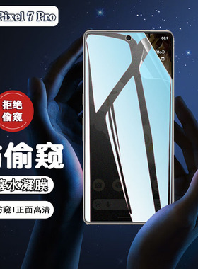 适谷歌Pixel7防窥水凝膜Google Pixel 7pro手机前后膜GP4BC高清磨砂屏幕保护GE2AE防刮GVU6C抗指纹软贴GQML3