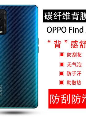 OPPO碳纤维国外版半透明保护膜