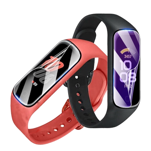 艾思度适用三星fit3保护膜三星手环Galaxy Fit3手表膜Gear Fit2Pro全屏覆盖健身手环抗摔防爆贴FitE表盘高清