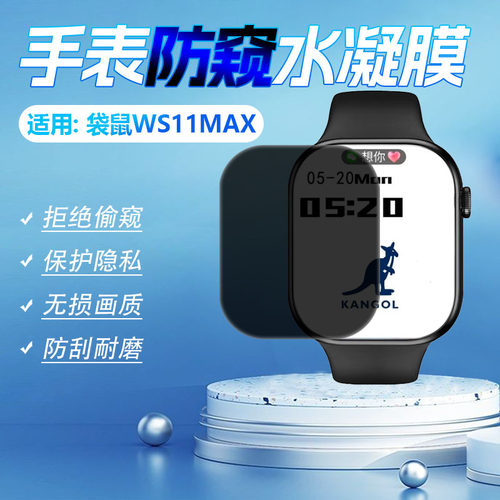 适用袋鼠WS11MAX防窥膜保护隐私