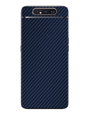适用三星A80手机膜Galaxy A80 改色彩模碳纤维背膜4G软贴纸SM-A8050防刮后壳保护膜磨砂