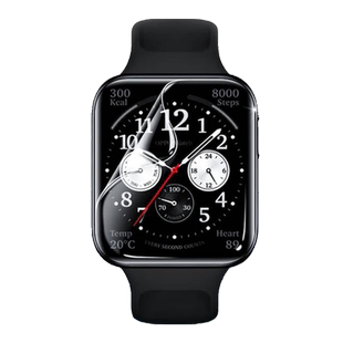 艾思度适用oppowatch手表膜Watch4Pro智能手表盘保护膜防刮水凝膜OPPOwatch3/2屏幕高清软贴模46mm全屏覆盖42