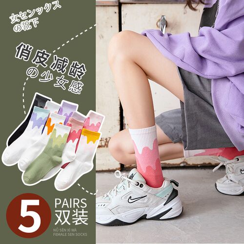 袜子女中筒袜ins潮可爱日系